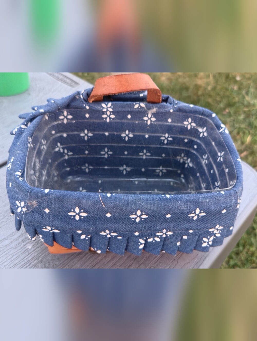 Vintage Longaberger Heartland Small Key Basket 10782, Liner Intact, 1994